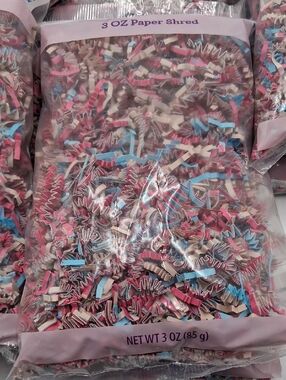 Pink And Blue Paper Shred Crinkle 10 Bags